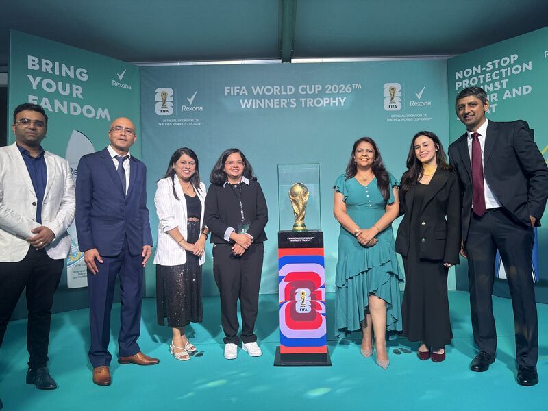 Rexona × FIFA World Cup Trophy Tour Morocco — campaign creative showing the activation key visual in market