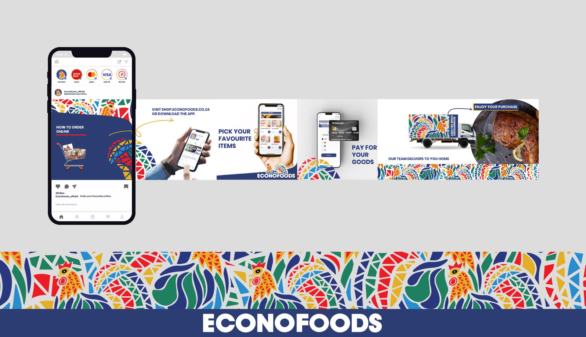 Econo Foods Instagram Carousel design